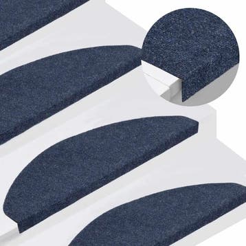 vidaXL Trapmatten zelfklevend 30 st 65x22,5x3,5 cm blauw, Doe-het-zelf en Bouw, Verzenden, Nieuw