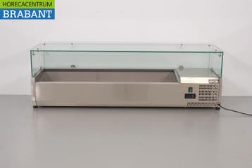 HCB Vitrine en acier inoxydable Set-up vitrine réfrigérée, Verzenden