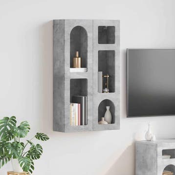 vidaXL Hangkast ELST Betongrijs 59 x 20 x 100 cm Bewerkt, Verzenden