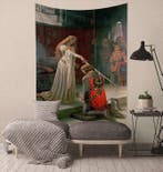 Wandtapijt - 150 cm - 100 cm - Middeleeuws wandtapijt