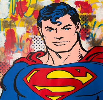 isem (1985) - Superman (size 78x80cm 100% hand paint)