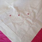 Laken (3) - 263 cm - 225 cm - Laken met kussenslopen, Antiek en Kunst
