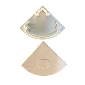 LED Profiel | Eindkap | Voor 15.61x15.61mm hoekprofiel, Verzenden, Nieuw