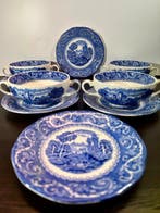 Wedgwood - Ensemble de bols (10) - Faïence - Scène de