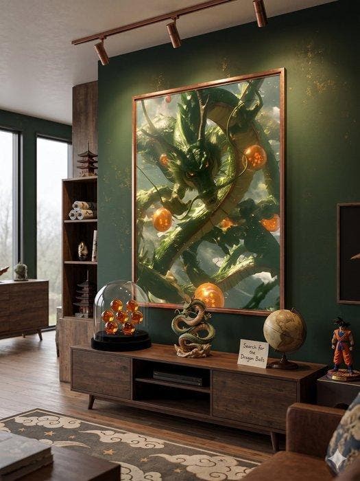 daveY - Shenron: LEterno Drago – Opera Pop Art su Tela, Games en Spelcomputers, Spelcomputers | Overige Accessoires