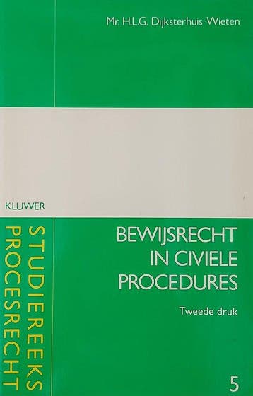 Bewijsrecht in civiele procedures - Wieten, Boeken, Studieboeken en Cursussen, Verzenden, Nieuw