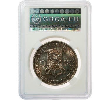 Nederland. Wilhelmina. 2 1/2 Gulden 1938, Certified by GBCA