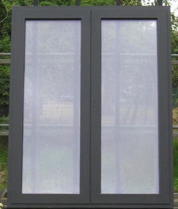aluminium raam , chassis , venster 125 x 160 zwart ral 9005, Ophalen of Verzenden, Raamkozijn