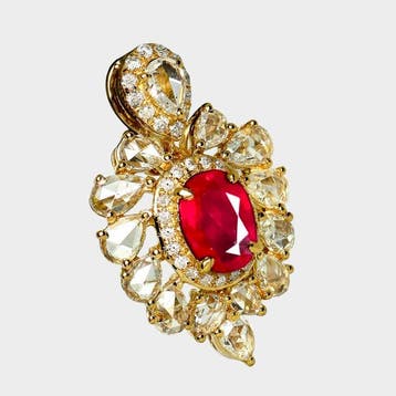 Sans prix de réserve - Bague - 18 carats Or jaune, GIA 0,98, Nieuw