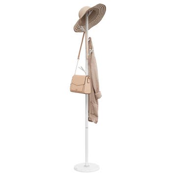 vidaXL Kapstok 175 cm gepoedercoat ijzer wit, Verzenden, Nieuw