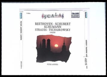 Peter Anders Lieder Beethoven Schubert Schumann Strauss Tsch, Verzenden