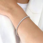 Zonder minimumprijs - Armband - 18 karaat Witgoud - 3.88ct., Nieuw