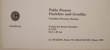 Pablo Picasso (1881-1973) - Harlekin und Gesellin