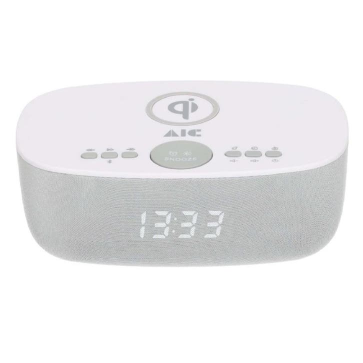 AIC 28BT Wekkerradio Draadloze Telefoonoplader Bluetooth..., Audio, Tv en Foto, Radio's, Nieuw, Ophalen of Verzenden