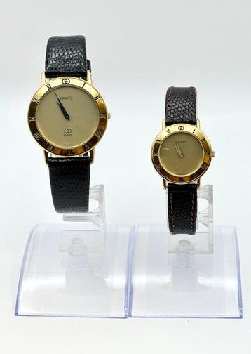 Gucci - 3000m	 3000.2.L Roman Pair Watch Men & Women - Sans, Nieuw