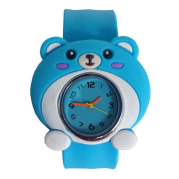 Fako - Kinderhorloge - Slap On - Muis - Blauw, Verzenden
