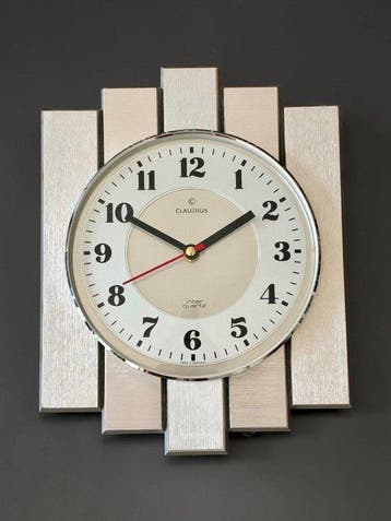 Wandklok - Juwelier Hörl Prototype - Mid-century modern, Antiek en Kunst