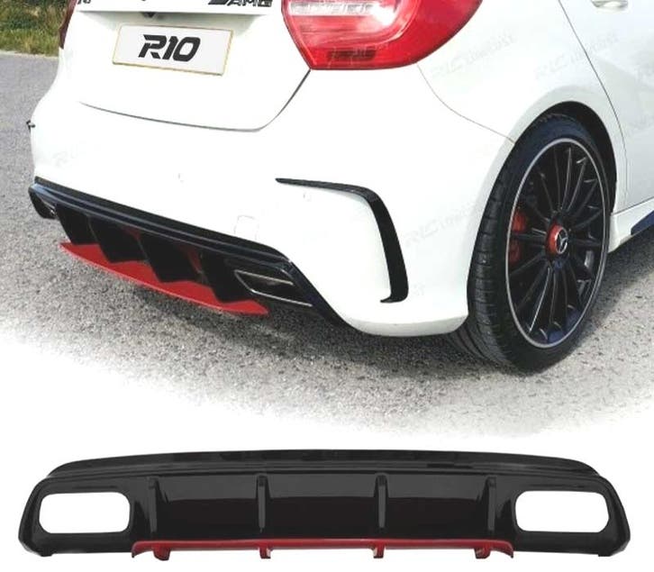 DIFFUSEUR MERCEDES CLASSE A W176 AMG 12-18 LOOK A45 AMG NOIR, Autos : Pièces & Accessoires, Carrosserie & Tôlerie, Envoi