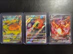 Pokémon - 3 Card - Dracaufeu Foil, Illustration complète -