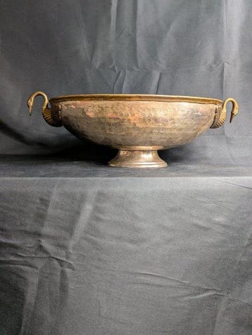 Taittinger - Middentafel - verzilverd metaal brons