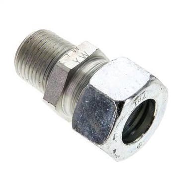 Anneau de coupe droit en acier zingué 1/2 NPT mâle x 18L, Verzenden