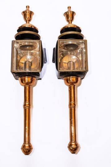 Stel Amerikaanse half gala lampen