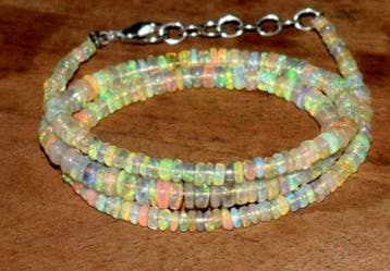 Opaal Ketting Opal Fire 40 karaat- 9 g - (1)
