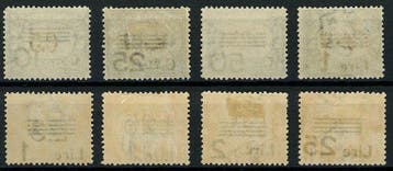 San Marino 1936/1943 - Postzegels van 1925/27, overschreven, Gestempeld