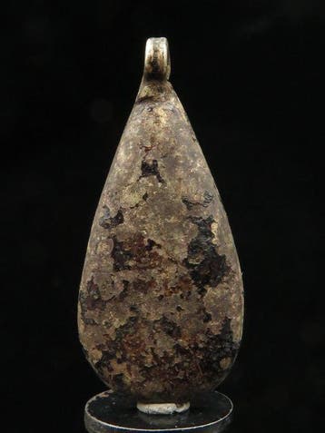 Oud-Egyptisch Zilver Traanvormige amulet (1x) - 2.8 cm