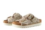 Mustang Slippers in maat 38 Beige, Slippers, Verzenden, Beige, Zo goed als nieuw