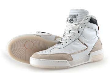 Shabbies Amsterdam Hoge sneakers in maat 41 Wit, Verzenden, Zo goed als nieuw, Sneakers, Wit