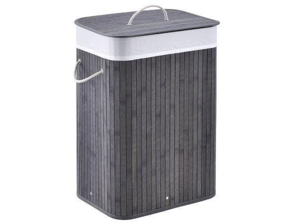 Veiling - Wasmand bamboe 72 ltr grijs, Maison & Meubles, Maison & Meubles | Autre