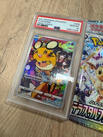 Pokémon - 2 Graded card - PSA 10 Dedenne CHR VMAX Climax +
