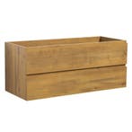 Wastafelkast Angela 120 x 48 cm Eiken Hangend Wastafelmeubel, Verzenden