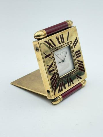 Tafelklok - Cartier - Messing - 1970-1980, Antiek en Kunst