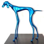 Abdoulaye Derme - sculptuur, Chien Lévrier élancé - 30 cm -, Antiquités & Art