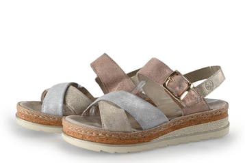 Rieker Sandalen in maat 39 Beige, Verzenden, Beige, Sandalen of Muiltjes, Gedragen
