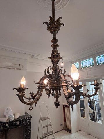 Lacarrière Frères & Delatour (Paris) - Lustre - Bronze