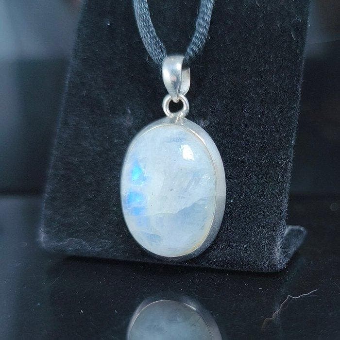 Maansteen Hanger- 8.84 g - (1), Verzamelen, Mineralen en Fossielen