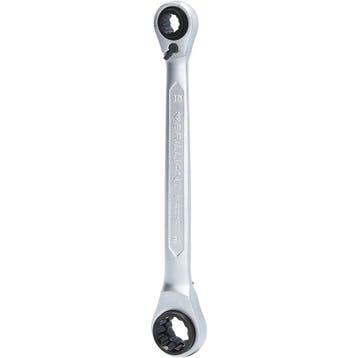 Brilliant Tools 4-in-1 Ratelringsleutel 10/13/17/19 mm, Verzenden, Nieuw
