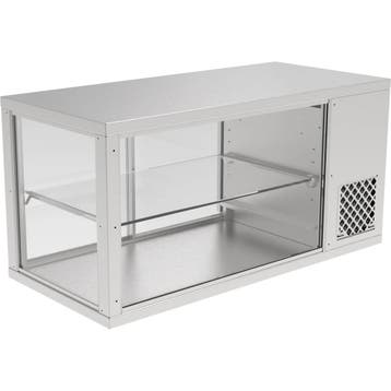 Koelvitrine | AKV-S | 164L | RVS | +6°C/+12°C | Geforceerd, Verzenden, Nieuw in verpakking