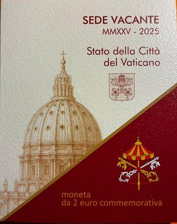 Vaticaan. 2 Euro 2025 Sede Vacante (Zonder minimumprijs)
