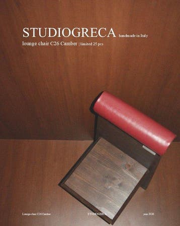 Studio Greca - Lounge stoel - C26 Camber - Kalfsleer - 25