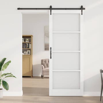 vidaXL Interne Deur ORKDAL Wit Geprimed 93 x 232 cm, Verzenden