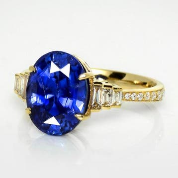Sans prix de réserve - Bague - 14 carats Or blanc, IGI 4,42, Nieuw