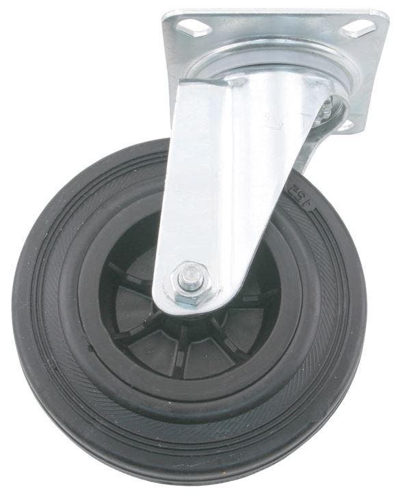 Transport Zwenkwiel met bevestigingsplaat 80 mm, Doe-het-zelf en Bouw, Zwenkwielen, Nieuw