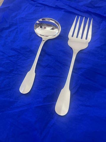 Christofle - Bestekset (2) - Cluny - Verzilverd - Geen, Antiek en Kunst
