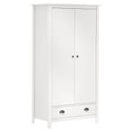 vidaXL Kledingkast Hill 2 deuren 89x50x170 cm massief, Huis en Inrichting, Kasten | Kleerkasten, Verzenden, Nieuw