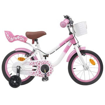 vidaXL Kinderfiets 16 Inch voor 4-6 jaar oud Licht Roze, Verzenden