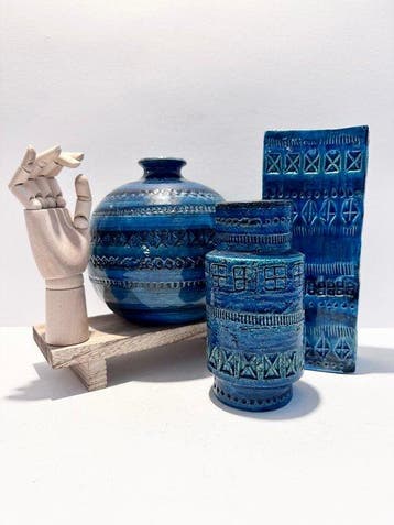 Bitossi - Aldo Londi - Vaas (3) - Rimini Blu - Keramiek